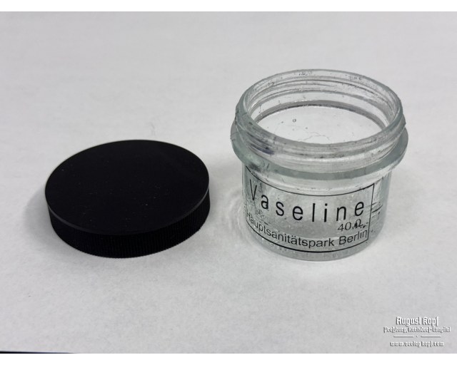 Vaseline glass container