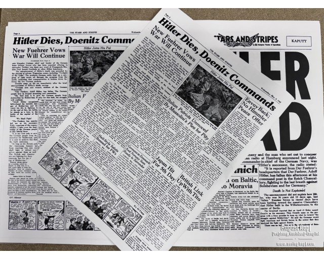US News sheet 2th May 1945