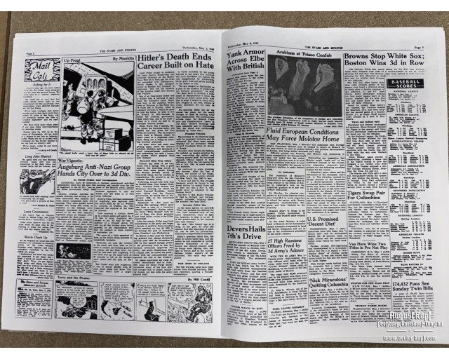 US News sheet 2th May 1945
