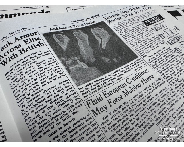 US News sheet 2th May 1945
