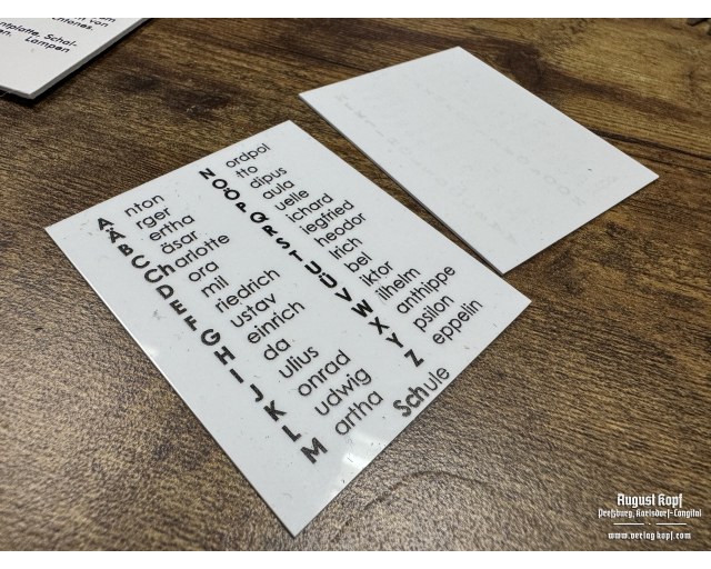 Phonetic sheet german universal WW2