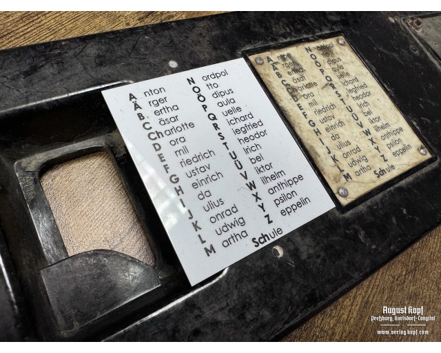 Phonetic sheet german universal WW2