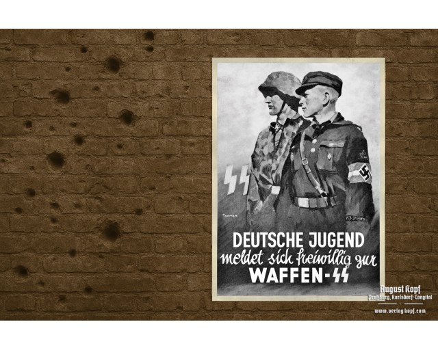 Poster 85x60cm Waffen-SS recruitment DJ