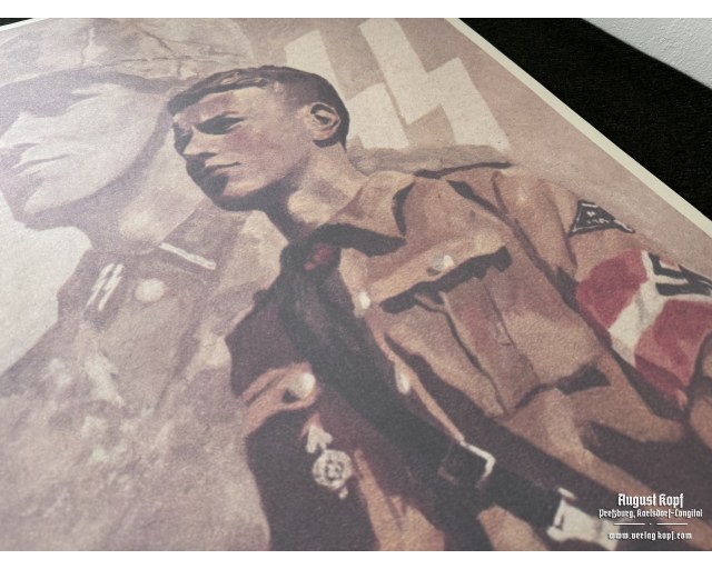 Poster 85x60cm Waffen-SS recruitment HJ