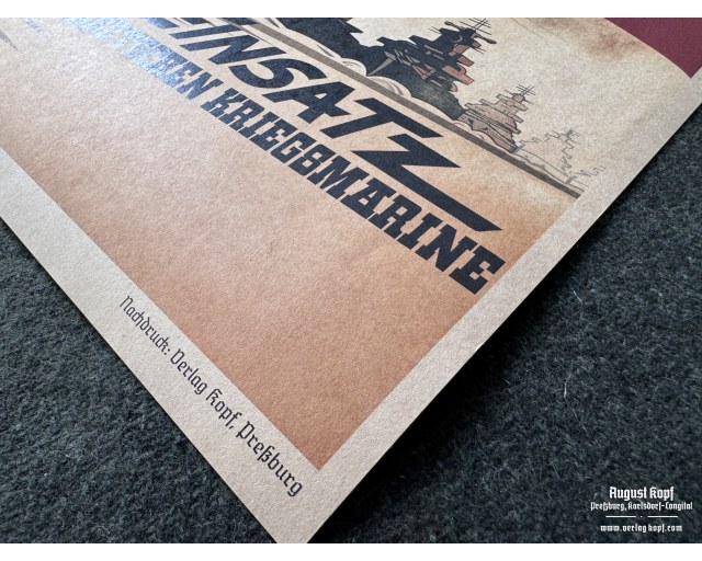 Poster 42x30cm Kriegsmarine Einsatz