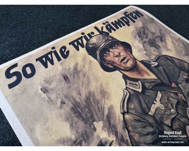 Poster 42x30cm So wie wir kampfen