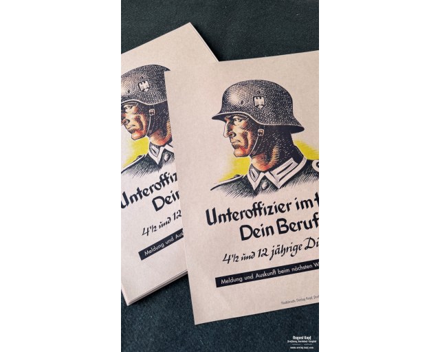 Poster 42x30cm Unteroffizier im Heer