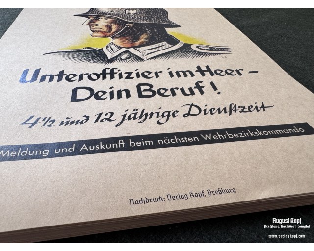 Poster 42x30cm Unteroffizier im Heer