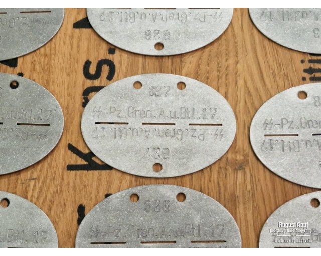 Erkennungsmarke - dog tag zinc