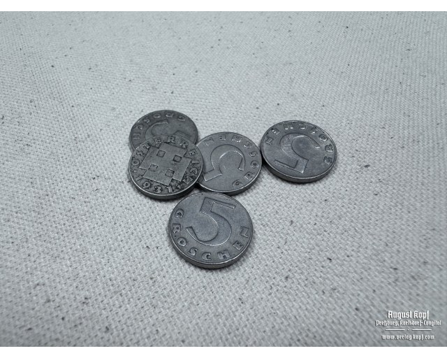 5 Groschen 1931 set of 5 coins