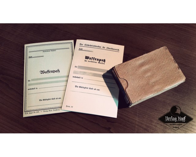 Waffenpasses set
