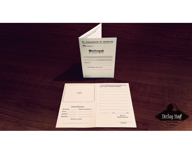 Waffenpasses set