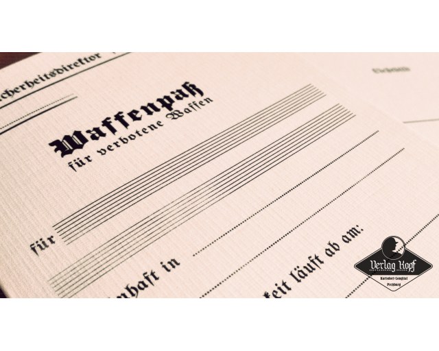 Waffenpasses set