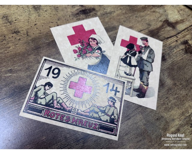 German Postcards set WW1 #14 DRK (3 pcs.)