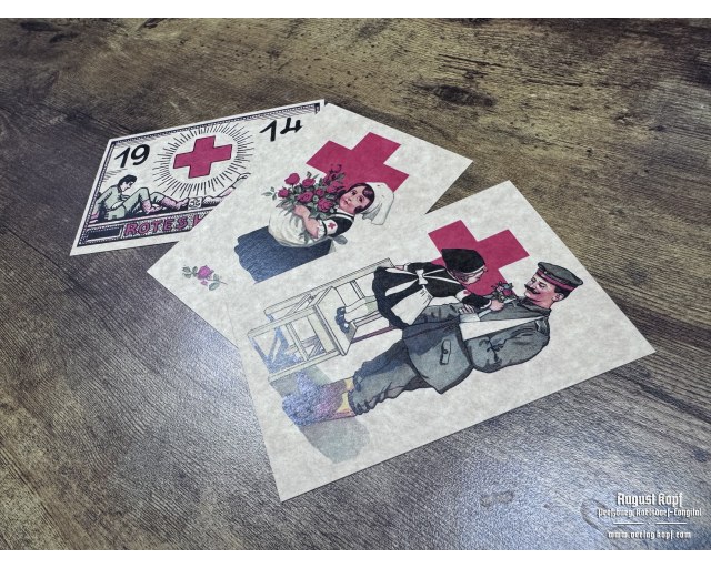 German Postcards set WW1 #14 DRK (3 pcs.)