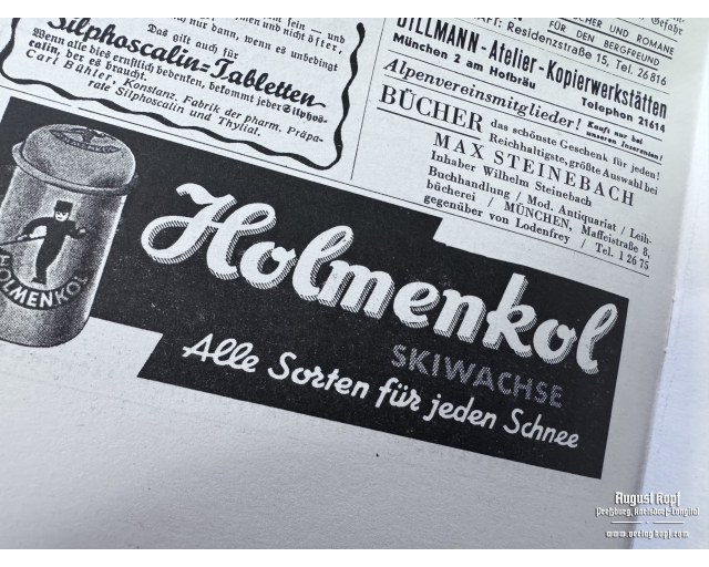 Der Bergsteiger magazine Oktober 1942