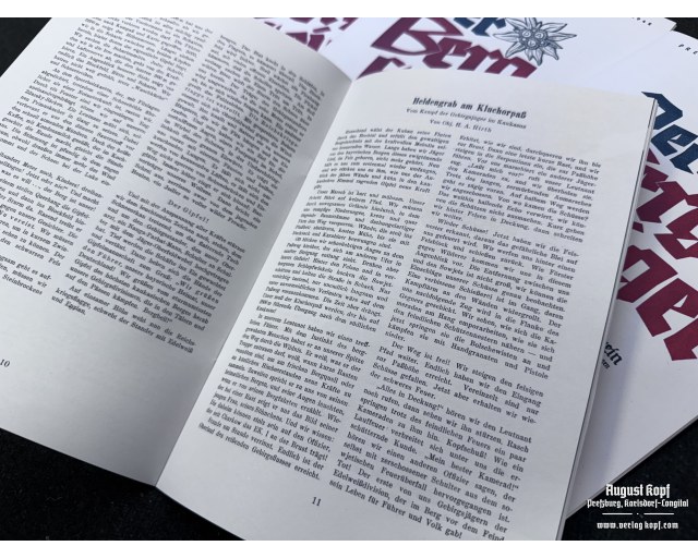 Der Bergsteiger magazine Oktober 1942