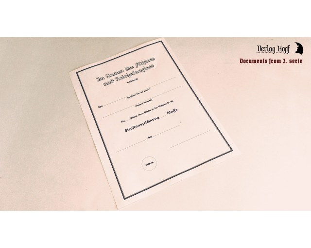 Dienstauszeichnung certificate