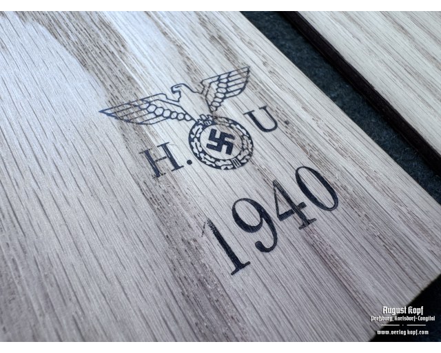 Wooden clip board marked