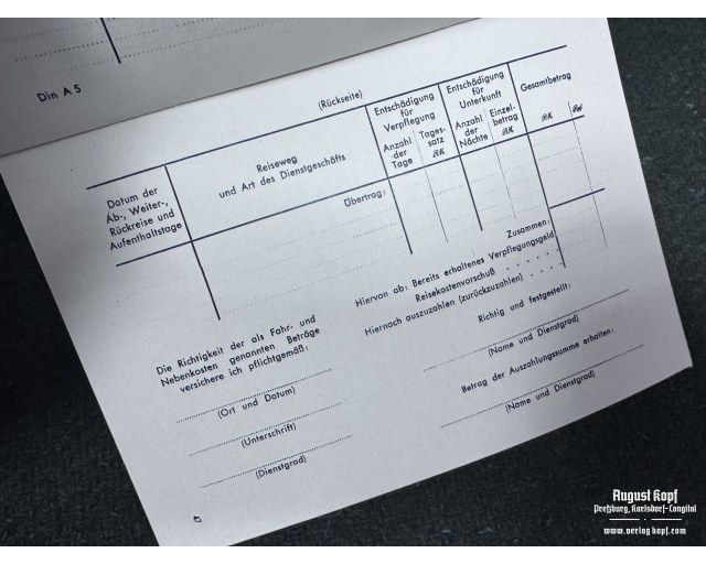 Wehrmacht Besoldungstabellen Payment table