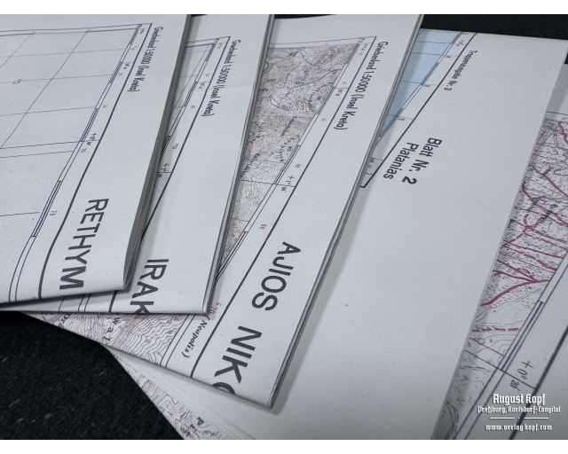Kreta Karten Set of 7 Maps of Creta