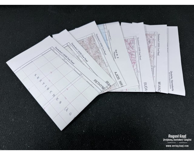 Kreta Karten Set of 7 Maps of Creta