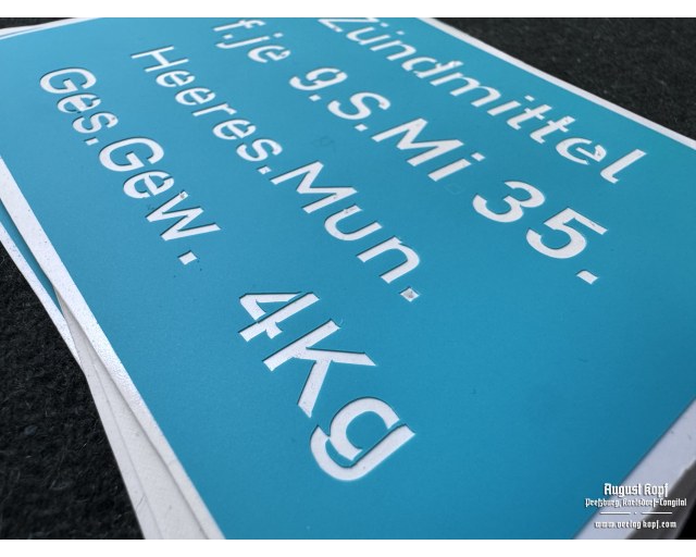 Zündmittel Smine 35 stencil