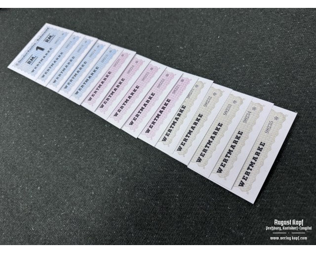 Banknote Buchenwald Wertmarke set of 15