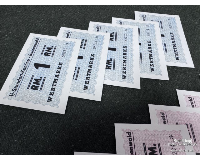 Banknote Buchenwald Wertmarke set of 15