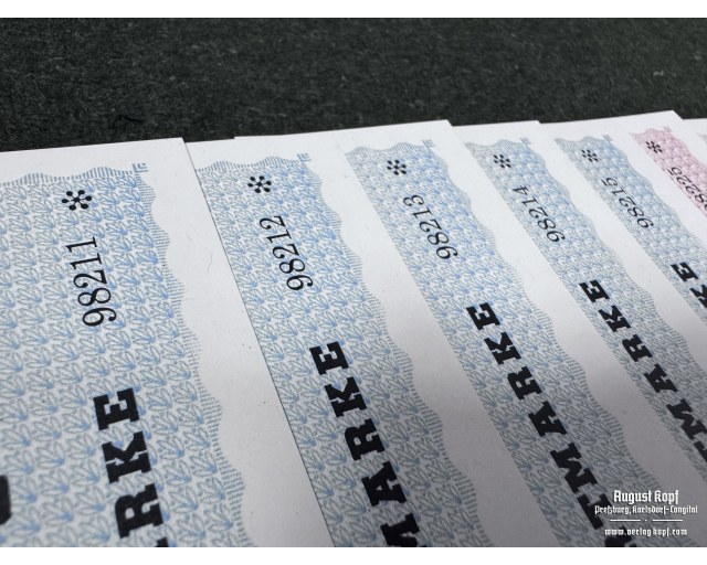 Banknote Buchenwald Wertmarke set of 15