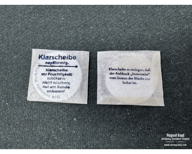 Spare Gas Mask Lenses (Gasmaske Klarscheiben)