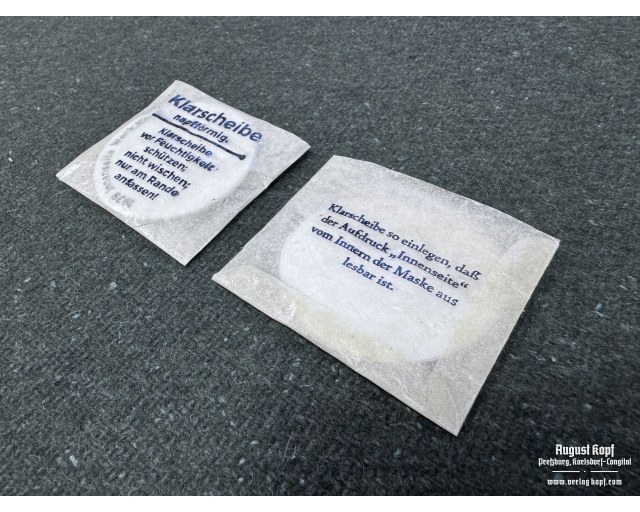 Spare Gas Mask Lenses (Gasmaske Klarscheiben)