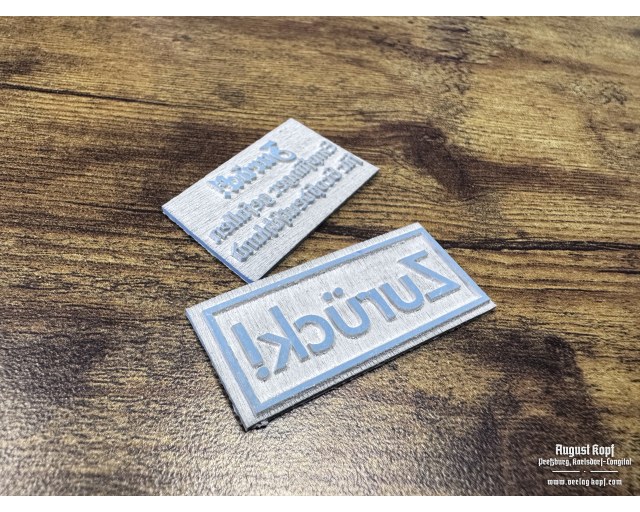 Rubber stamp: Feldpost Zurück 2x