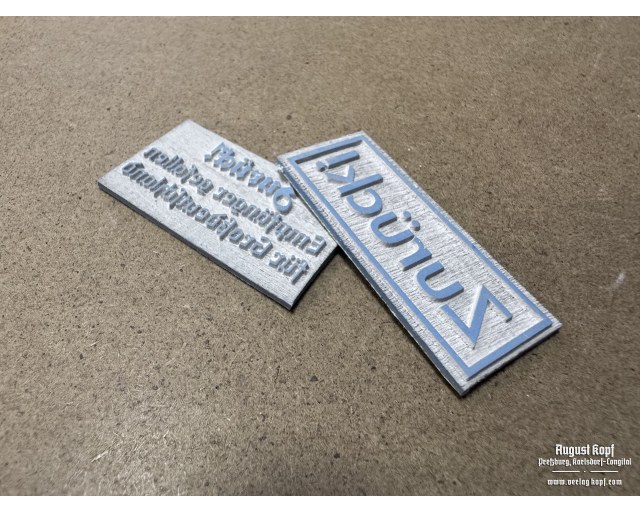Rubber stamp: Feldpost Zurück 2x