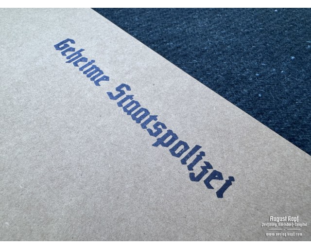 Cardboard folder Gestapo