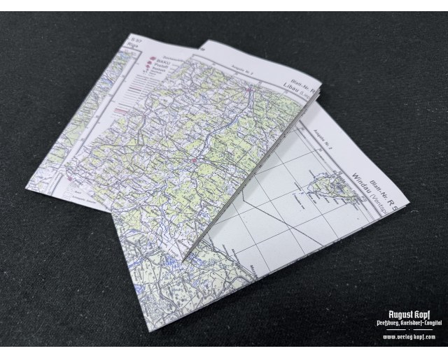 Courland Pocket Map set of 3