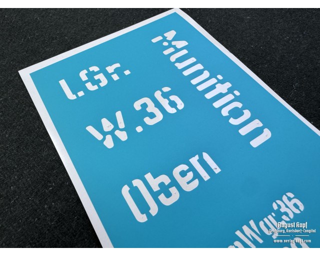 5 cm Granatwerfer 36 - metal box stencil