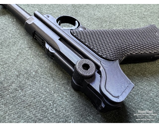 Plastic holster filler - Luger P08
