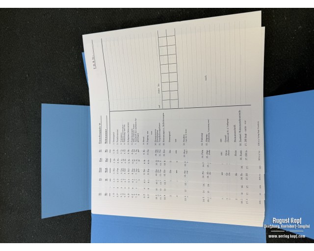 Truppenstammrollenblatt - 30pcs