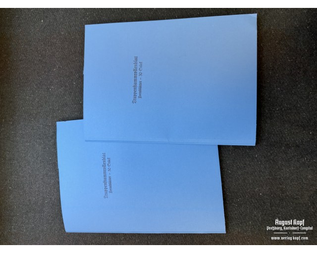 Truppenstammrollenblatt - 30pcs