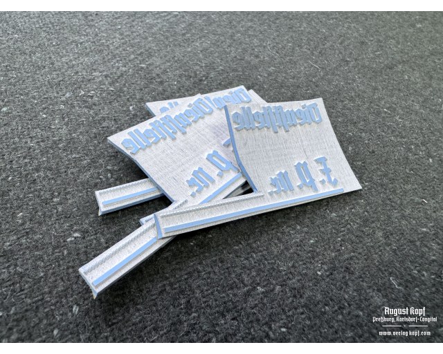 Rubber stamp: Dienststelle F. P. nr.