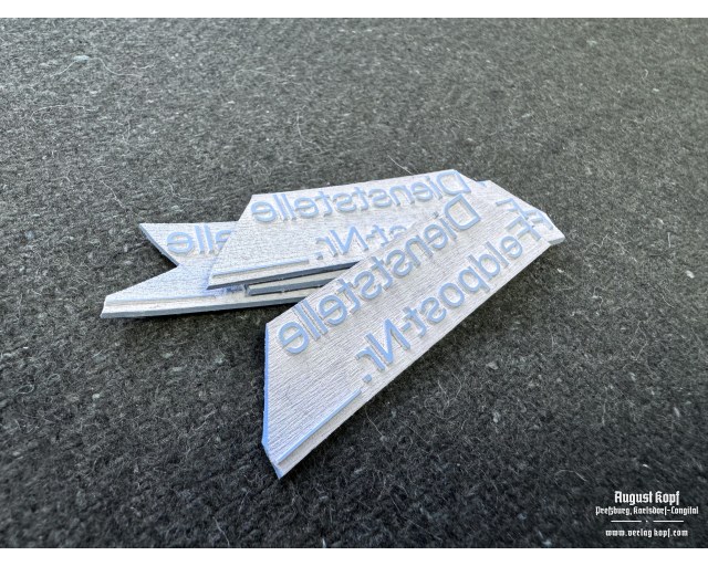 Rubber stamp: Dienststelle Feldpost -Nr.