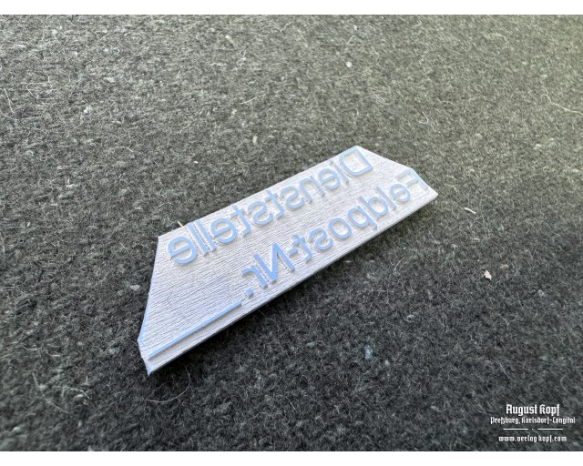 Rubber stamp: Dienststelle Feldpost -Nr.