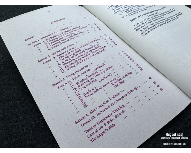 British Small Arms Training Rifle booklet