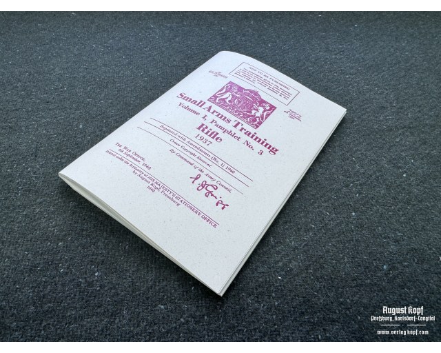 British Small Arms Training Rifle booklet