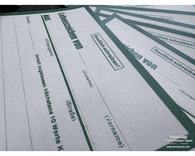 Lebenszeichen set of 20pcs