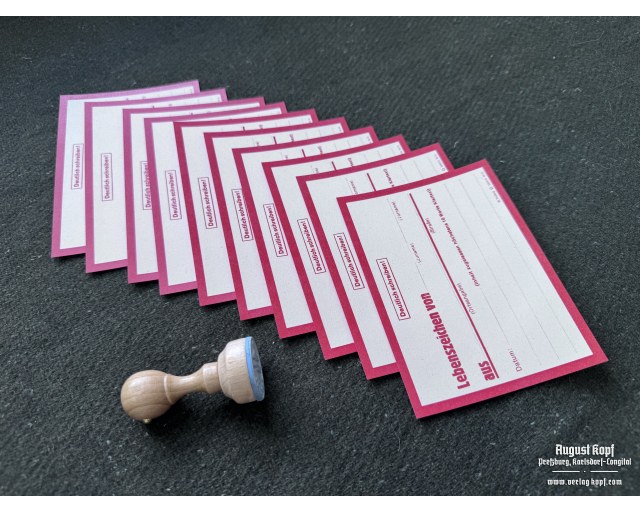 Lebenszeichen set of 20pcs