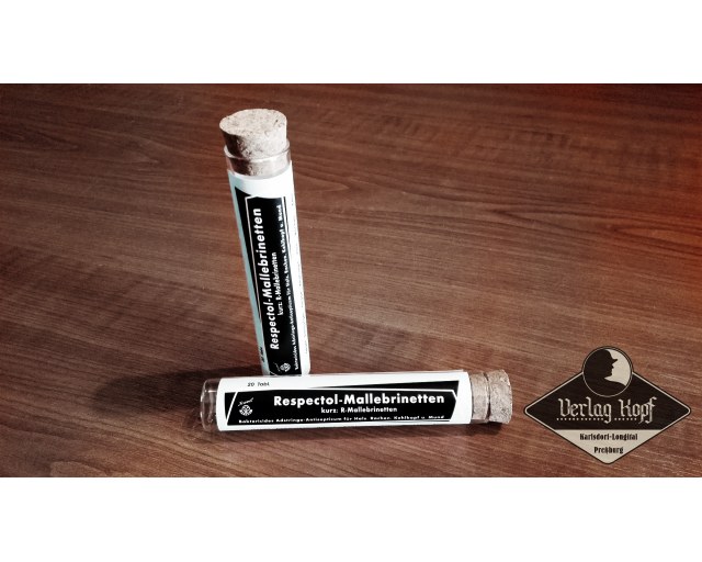 Respectol-Mallebrinetten vintage vial