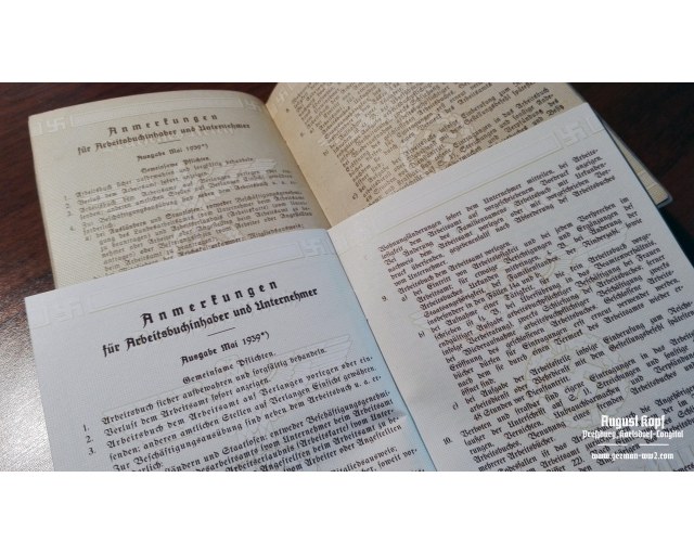 Deutsches Reich Arbeitsbuch v.2