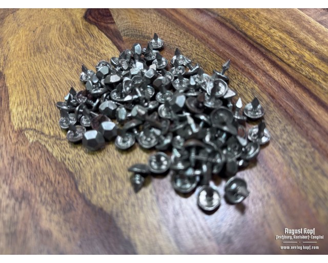 Military Hobnails - 6side smaller 100pcs with a spike